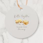おしゃれなパンとバターの結婚前お披露目パーティー フェイバータグ (裏面)