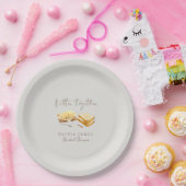 おしゃれなパンとバターの結婚前お披露目パーティー ペーパープレート (パーティー)