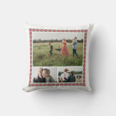 おしゃれなパーソナライズドホームデコ - オリジナル写真 クッション (正面)
