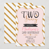 おしゃれなパーティーの招待状2枚 招待状 (正面/裏面)