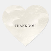 おしゃれなパールホワイトの輝き ハートシール (正面)