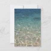 おしゃれなヒトデとメイソンジャー ブルービーチウェディング 招待状 (裏面)