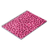 おしゃれなヒョウの毛がフワフワした毛の効果 ノートブック (左側)