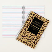 おしゃれなヒョウ柄スパイラルノートプランナー ノートブック (内側)