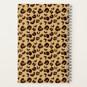 おしゃれなヒョウ柄スパイラルノートプランナー ノートブック (裏面)