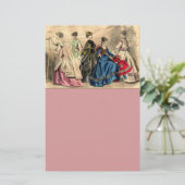 おしゃれなビクトリアン女性文房具 便箋 (スタンド正面)