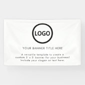 おしゃれなビジネスロゴ 横断幕 (横)