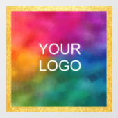 おしゃれなビジネス ロゴ テンプレート ゴールド グリッター仕様 ウィンドウサイン (シート)