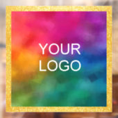 おしゃれなビジネス ロゴ テンプレート ゴールド グリッター仕様 ウィンドウサイン (シート2)