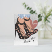 おしゃれなビューティーファッショニスタブロガー  キラキラ 誰 ポストカード (スタンド正面)