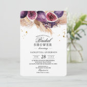 おしゃれなビューティー パープルイチジク&パンパス 招待状 (スタンド正面)