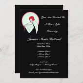 おしゃれなビンテージ フラッパー 〜 ハナヨメの夜 招待状 (正面/裏面)