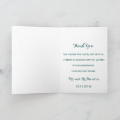 おしゃれなビーチスターフィッシュウェディング サンクス サンキューカード (内部)