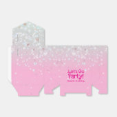 おしゃれなピンクでLet's Party 誕生日 フェイバーボックス (折り畳みなし)