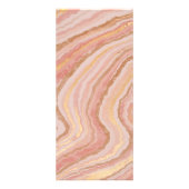 おしゃれなピンクとゴールドの大理石 モダン ラックカード (裏面)