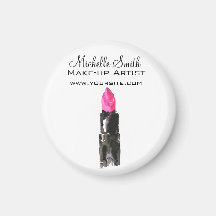 おしゃれなピンクとブラックの水彩口紅メイク