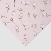 おしゃれなピンクと白のバラの花の花嫁のシャワー 薄葉紙 (詳細)