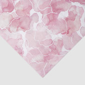 おしゃれなピンクのアブストラクト誕生日 薄葉紙 (詳細)