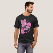 おしゃれなピンクのウェスタンディスコ 11歳の誕生日の女の子 11歳 Tシャツ (正面フル)