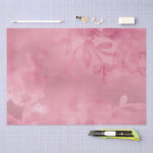 おしゃれなピンクのレース 薄葉紙 (クラフト)