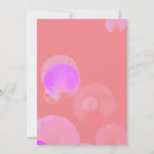 おしゃれなピンクの写真付き誕生日感謝カード（子供向け） サンキューカード (裏面)