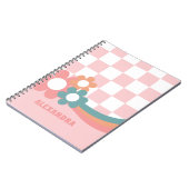 おしゃれなピンクの女の子の学校ノート ノートブック (左側)