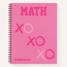 おしゃれなピンクの学校科目