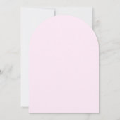 おしゃれなピンクの手描きリボンとスクリプトの卒業パーティー 招待状 (裏面)