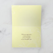 おしゃれなピンクの桜の結婚式のお礼カード サンキューカード (内部)