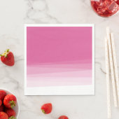 おしゃれなピンクの水彩オンブレ スタンダードランチョンナプキン (インサイチュ)