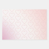 おしゃれなピンクパールの花嫁のシャワー ラッピングペーパーシート (正面2)