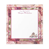 おしゃれなファッションデザイナー ハイヒール オーダーメイド ノートパッド (正面)