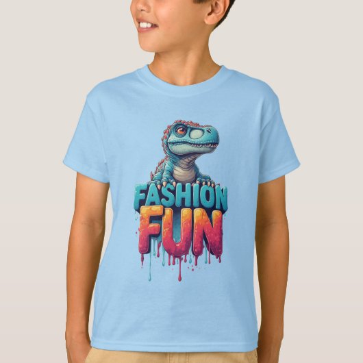 おしゃれなファッションT-Rex Tシャツ (正面)