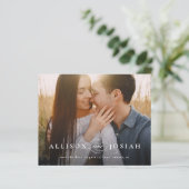 おしゃれなフォトウェディングのSave The Date (スタンド正面)