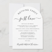 おしゃれなフォト アーチ ウェディング レセプション 招待状 (正面)