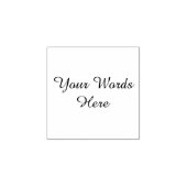 おしゃれなフォントの小さなカスタム単語 ラバースタンプ (インプリント)