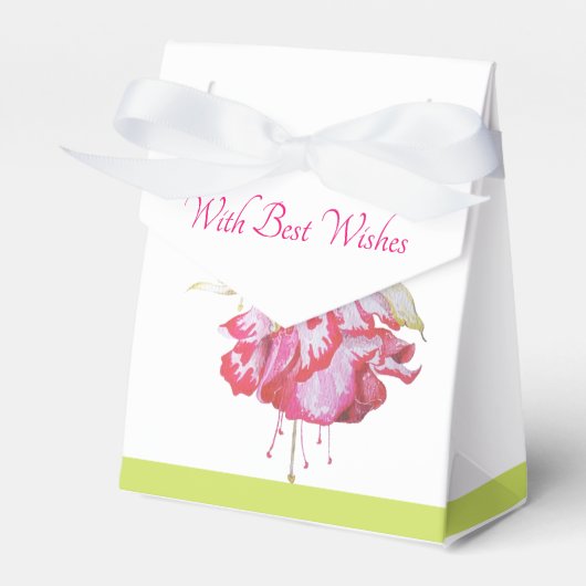 おしゃれなフクシアのギフトボックス フェイバーボックス (正面サイド)