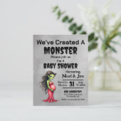 おしゃれなフランケンシュタインのベビーシャワー シーズンカード (スタンド正面)