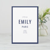 おしゃれなフランス海軍の美しさ / ファッションブランドのメモカード (スタンド正面)