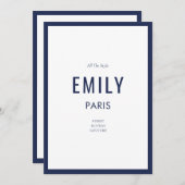 おしゃれなフランス海軍の美しさ / ファッションブランドのメモカード (正面/裏面)