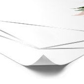 おしゃれなフリードリンクバーのメニュー看板 ブッシュローズ ポスター (角)