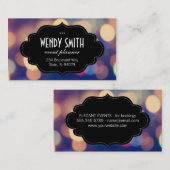 おしゃれなフレーム | ボケ 名刺 (正面/裏面)