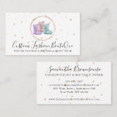 おしゃれなブティックの室内履きハウスシューズ 名刺 (正面/裏面)