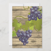 おしゃれなブドウのつる 21歳の誕生日招待状 招待状 (裏面)