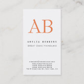 おしゃれなブラウンの犬 名刺 (裏面)