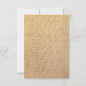 おしゃれなブラックリボンひまわり麻の結婚式ビンゴ (裏面)