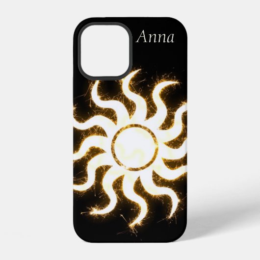 おしゃれなブラック iPhoneケース (裏面)