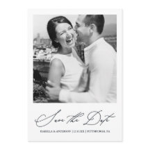 おしゃれなブルーの写真 Save the Date