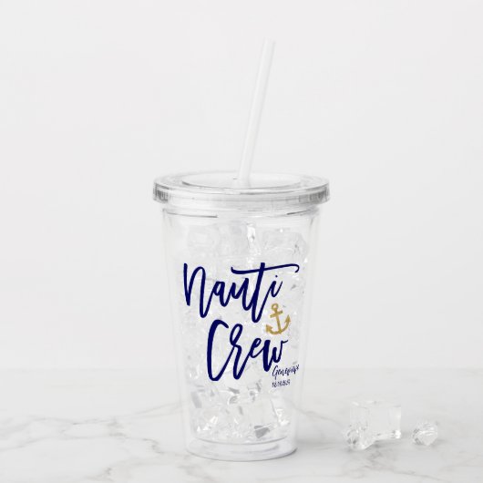 おしゃれなブルーコースト ブライズメイド アクリルタンブラー (アイス裏面)