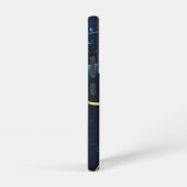 おしゃれなブルーミュージカルノート SAMSUNG GALAXYケース (右側面)
